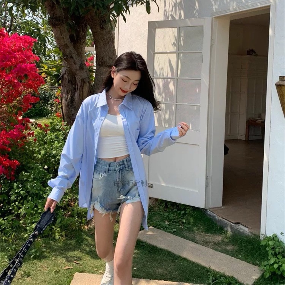 Light Blue Oversized Shirt